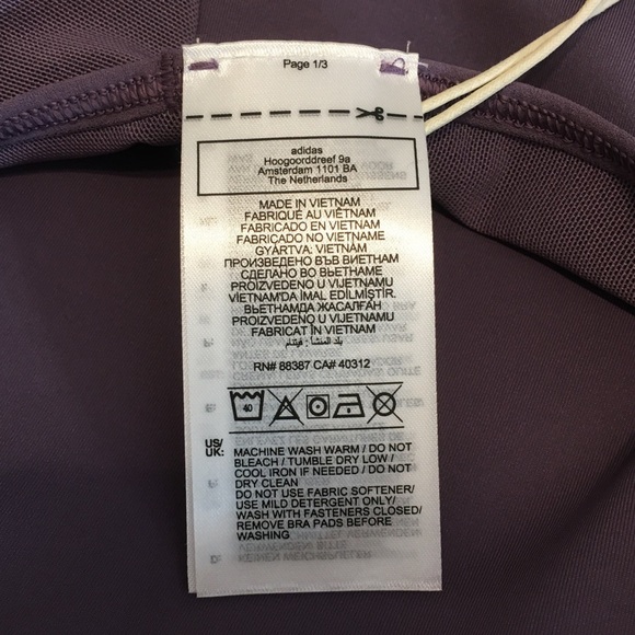 adidas Powerimpact Training Medium Support Techfit Bra, Violet Purple, XXL/F - Picture 12 of 14